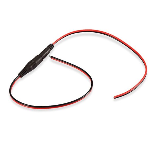 LDTR - PJ0007 DC 12V Power Connector for Video 5.5 x 2.1mm Female + Male - Black - Image 6