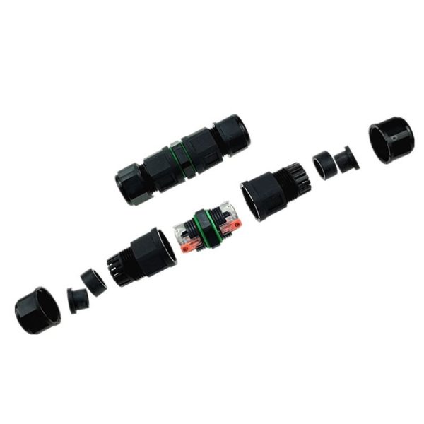 XY-17 IP68 Waterproof 3 Pin Straight Cable Connector - Image 2