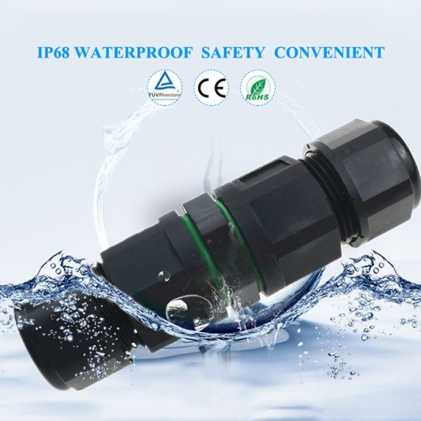 XY-17 IP68 Waterproof 3 Pin Straight Cable Connector - Image 5