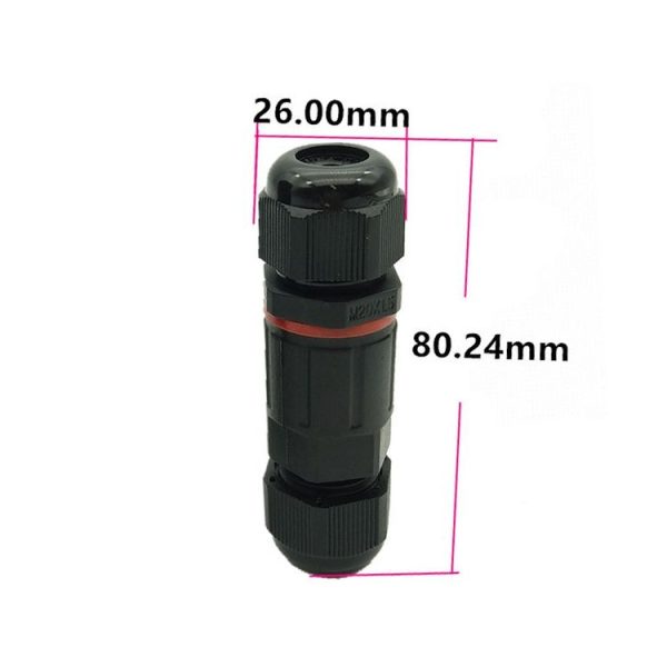 XYS20 IP68 Waterproof 3 Pin Straight Cable Connector - Image 3