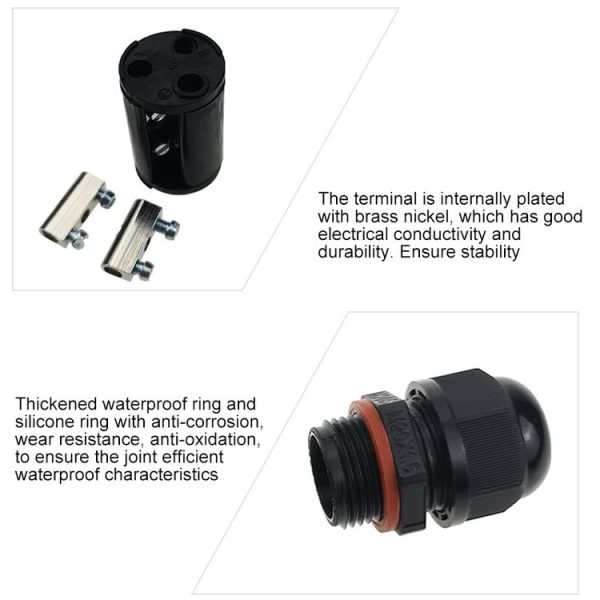 XYS20 IP68 Waterproof 3 Pin Straight Cable Connector - Image 7
