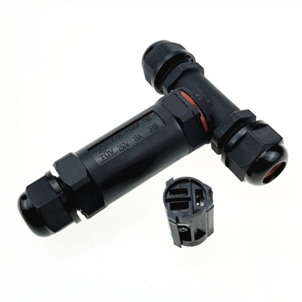 XY25 IP68 Waterproof 3 Pin T-type Cable Connector - Image 2