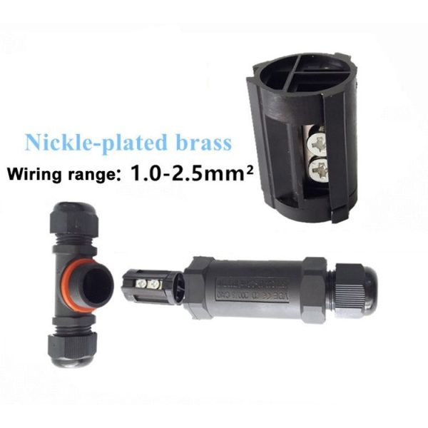 XY25 IP68 Waterproof 3 Pin T-type Cable Connector - Image 4