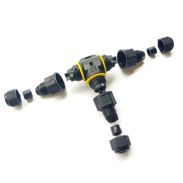 XYT21 IP68 Waterproof 3 Pin T-type Cable Connector - Image 3