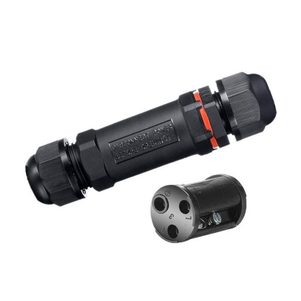 XY20 IP68 Waterproof 3 Pin Straight Cable Connector - Image 2
