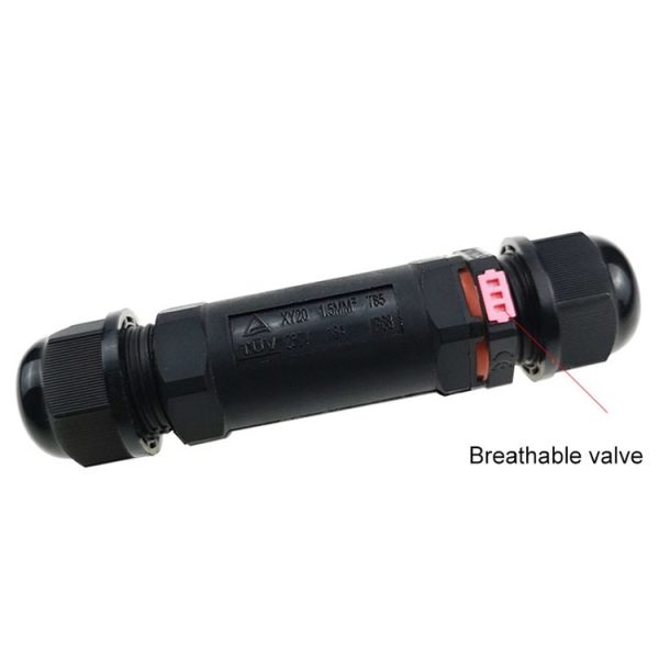 XY20 IP68 Waterproof 3 Pin Straight Cable Connector - Image 4
