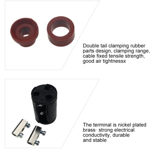 XY20 IP68 Waterproof 3 Pin Straight Cable Connector - Image 8