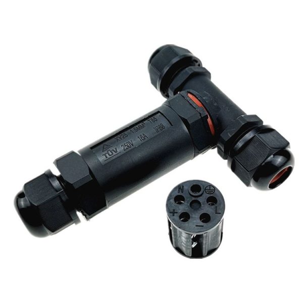 XY25 IP68 Waterproof 5 Pin T-type Cable Connector - Image 2