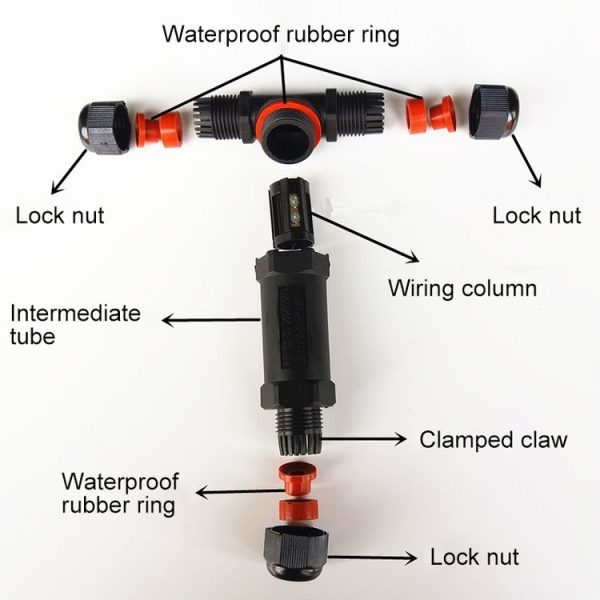 XY25 IP68 Waterproof 5 Pin T-type Cable Connector - Image 6