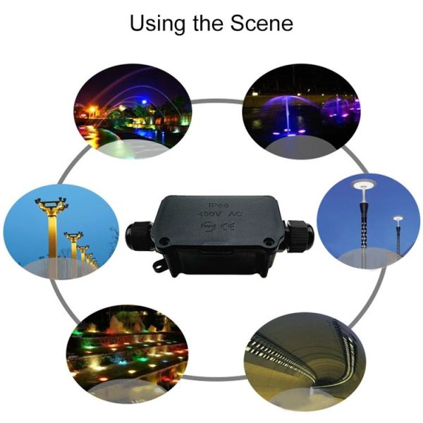 IP66 Waterproof Two-way Junction Box for Protecting Circuit Board - Image 3
