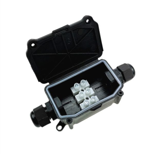 IP66 Waterproof Two-way Junction Box with PA10 3-bit Terminal - Image 2