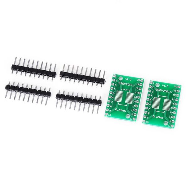 2 PCS Landa Tianrui LDTR - YJ032 / D Dual-side SOP20 / SSOP20 / TSSOP20 SMD to DIP20 Adapter Board for Arduino - Image 3
