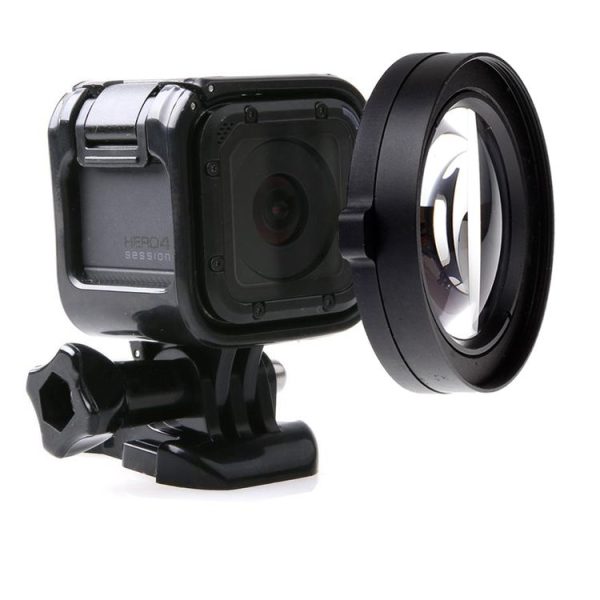 58mm HD Macro Lens with Adapter Ring for GoPro HERO5 Session / HERO4 Session