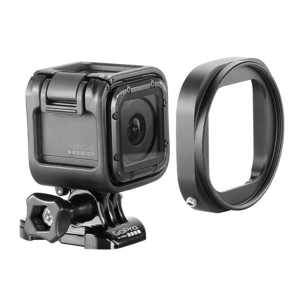 Aluminum Lens Filter Adapter Ring Kit for GoPro HERO5 Session / HERO4 Session / HERO Session, with Hexagonal Screwdriver & Keeper Leash - Image 6