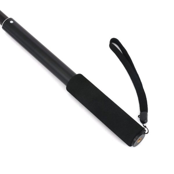 Universal Aluminum Alloy Selfie Stick with Adapter, Length: 25-75cm (Black) - Image 3