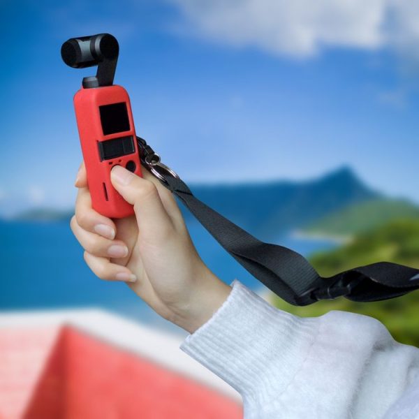 Non-slip Dust-proof Cover Silicone Sleeve for DJI OSMO Pocket (White) - Image 3