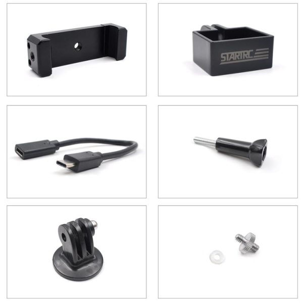 STARTRC Metal Holder Mobile Phone Holder Bracket Expansion Accessories with Type-C Data Cable for DJI OSMO Pocket - Image 2