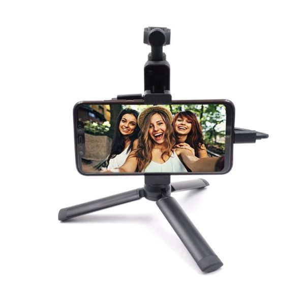 STARTRC Metal Hand-held Mobile Phone Clip Bracket Tripod Set Expansion Accessories with Type-C Data Cable for DJI OSMO Pocket - Image 4