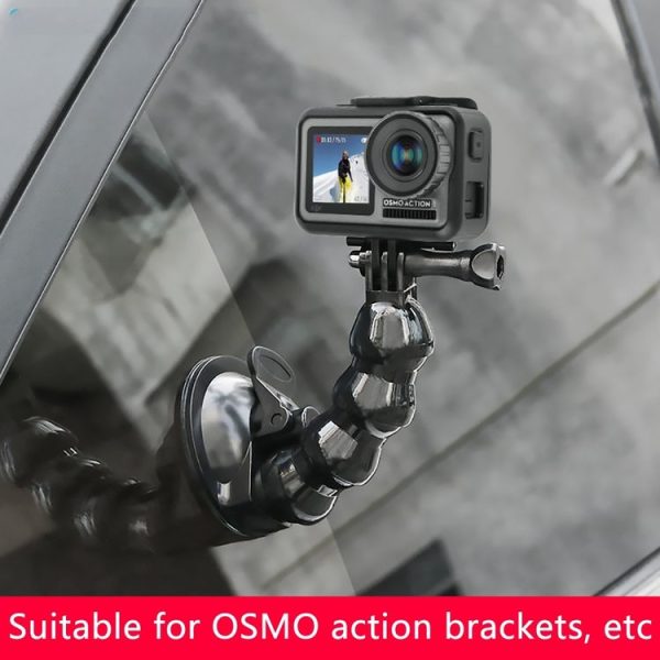 Suction Cup Jaws Flex Clamp Mount for GoPro, Insta360, DJI and Other Action Cameras (Black) - Image 13