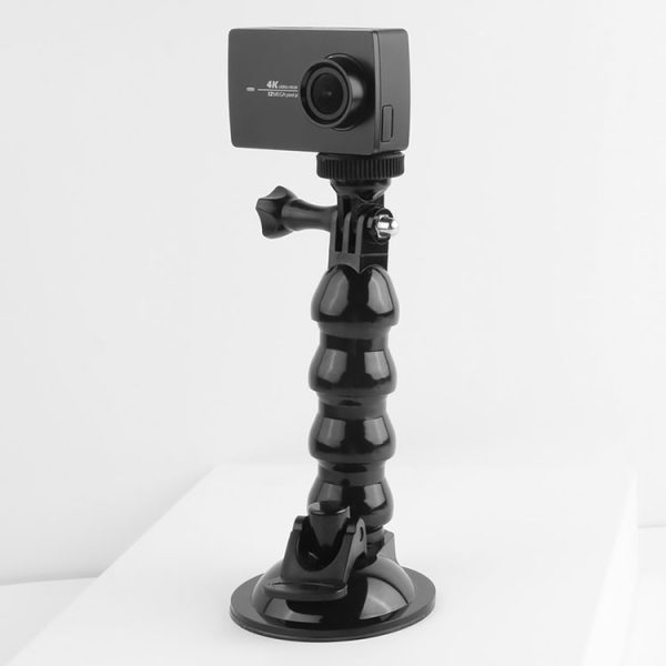 Suction Cup Jaws Flex Clamp Mount for GoPro, Insta360, DJI and Other Action Cameras (Black) - Image 2