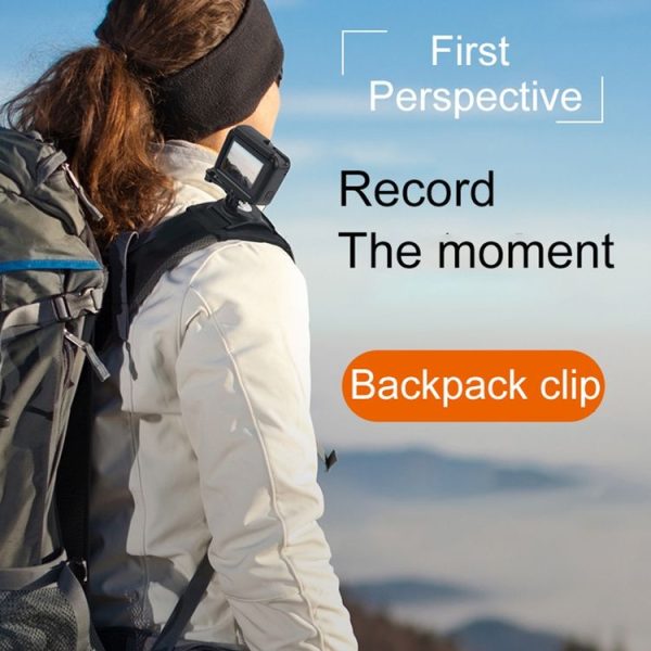 RUIGPRO Hook and Loop Fastener Backpack Rec-Mounts Clip Clamp Mount with Screw for GoPro, Insta360, DJI and Other Action Cameras (Black) - Image 14