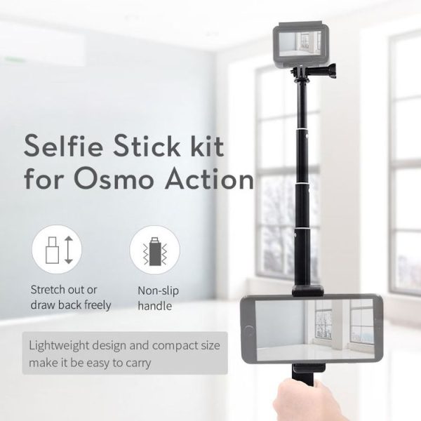 STARTRC Sports Camera Dedicated Universal Mobile Phone Clip Self-timer Extension Rod for DJI OSMO Action - Image 3