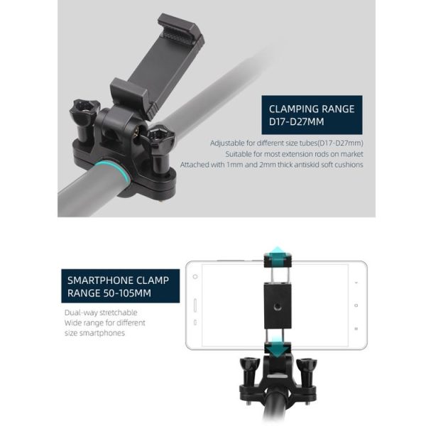 Sunnylife OP-ZJ063 Extension Rod Mobile Phone Holder for DJI OSMO Pocket / Action - Image 6