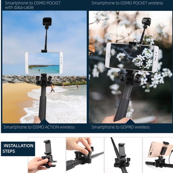 Sunnylife OP-ZJ063 Extension Rod Mobile Phone Holder for DJI OSMO Pocket / Action - Image 9