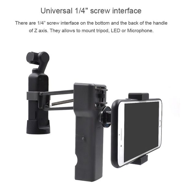 STARTRC 1105993 Handheld Z-axis Shock Absorption and Stabilization Aluminum Alloy Mobile Phone Clip Set for DJI OSMO Pocket - Image 5