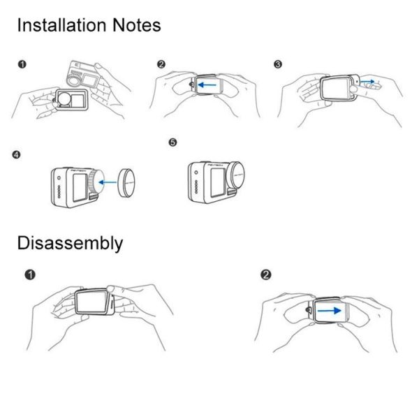 Silicone Protective Lens Cover for DJI Osmo Action (Blue) - Image 4