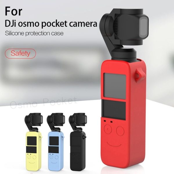 Body Silicone Cover Case with 38cm Silicone Neck Strap for DJI OSMO Pocket (Light Yellow) - Image 6