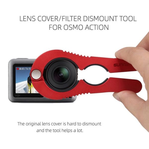 Sunnylife OA-T9226 Diving Filter Removal Tool Wrench Wizard for Dji Osmo Action (Red) - Image 5