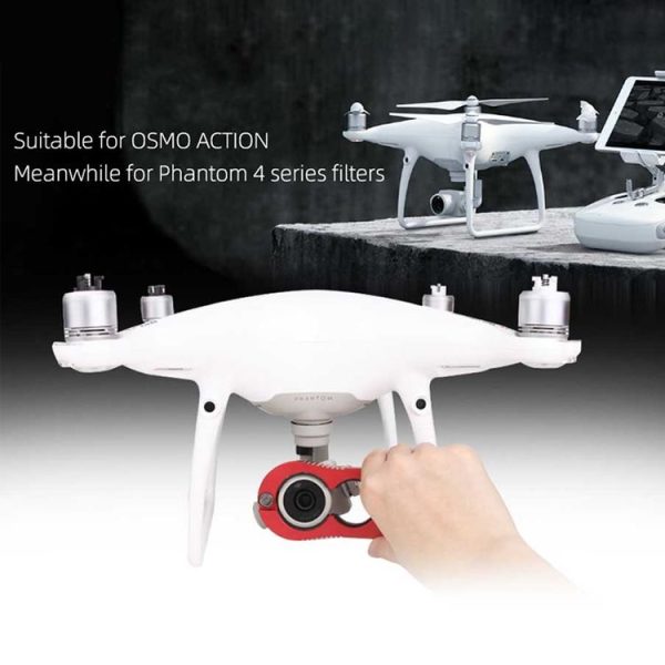 Sunnylife OA-T9226 Diving Filter Removal Tool Wrench Wizard for Dji Osmo Action (Red) - Image 9