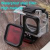 DJI Osmo Action 1 Underwater Waterproof Housing Diving Case Kits with Pink / Red / Purple Lens Filter - Image 12