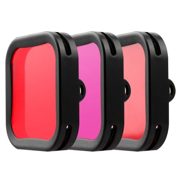 DJI Osmo Action 1 Underwater Waterproof Housing Diving Case Kits with Pink / Red / Purple Lens Filter - Image 2