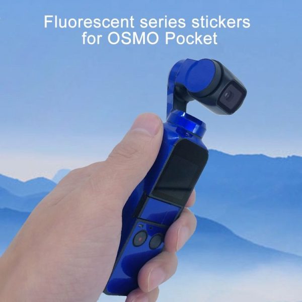 2 PCS Fluorescent Color Waterproof All-surround Adhesive Sticker for DJI OSMO Pocket (Silver) - Image 3