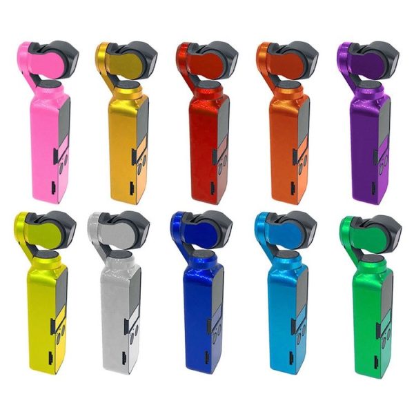 2 PCS Fluorescent Color Waterproof All-surround Adhesive Sticker for DJI OSMO Pocket (Silver) - Image 4