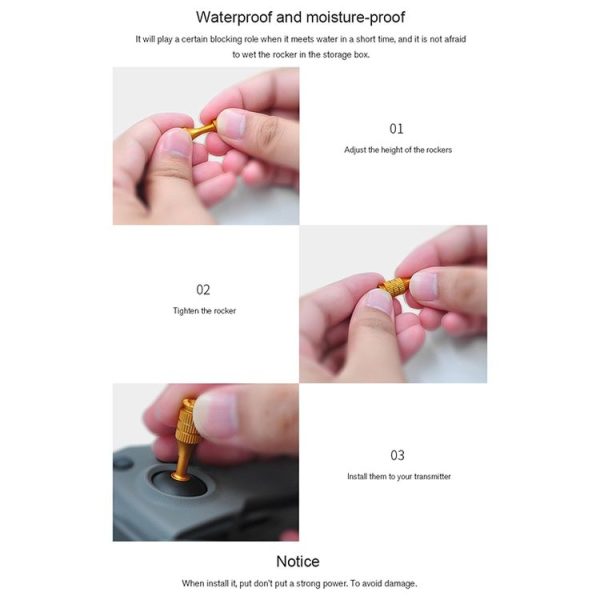 STARTRC 1106055 Drone Remote Control Retractable Adjustment Aluminum Alloy Rocker for DJI Mavic 2 Pro / Air / Mini - Image 12