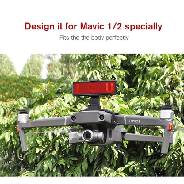 STARTRC Bluetooth Freely Editable LED Display for DJI Mavic 2 / 1 (Black) - Image 7