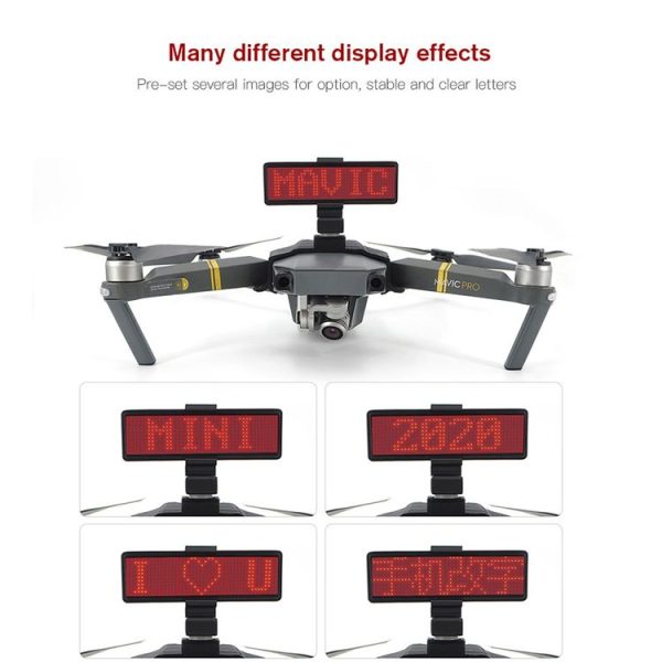 STARTRC Bluetooth Freely Editable LED Display for DJI Mavic 2 / 1 (Black) - Image 9