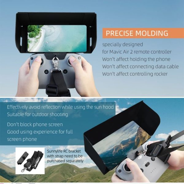 Sunnylife AIR2-Q9299 Remote Control Phone Hood for DJI Mavic Air 2 - Image 5