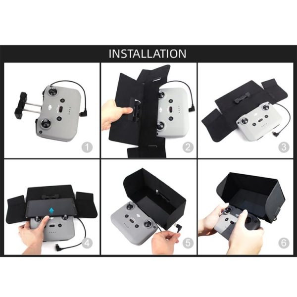 Sunnylife AIR2-Q9299 Remote Control Phone Hood for DJI Mavic Air 2 - Image 7