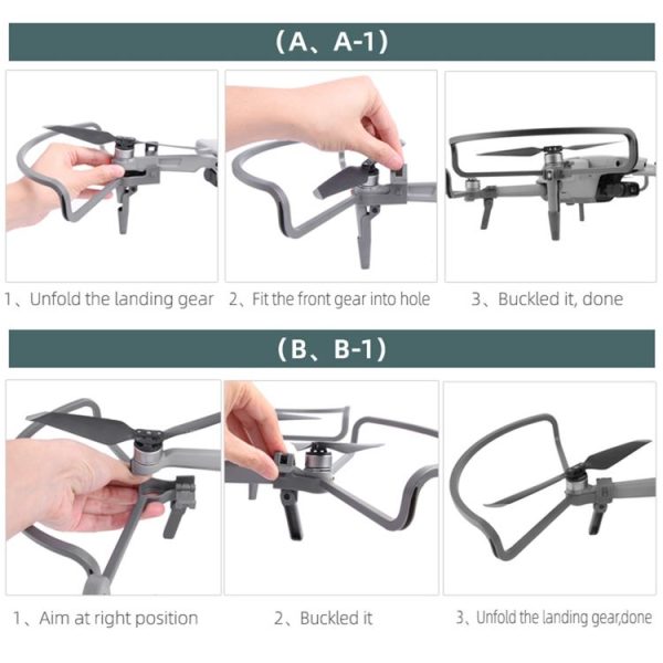 Sunnylife AIR2-KC322 Foldable Integrated Tripod Anti-collision Ring for DJI Mavic Air 2 - Image 6