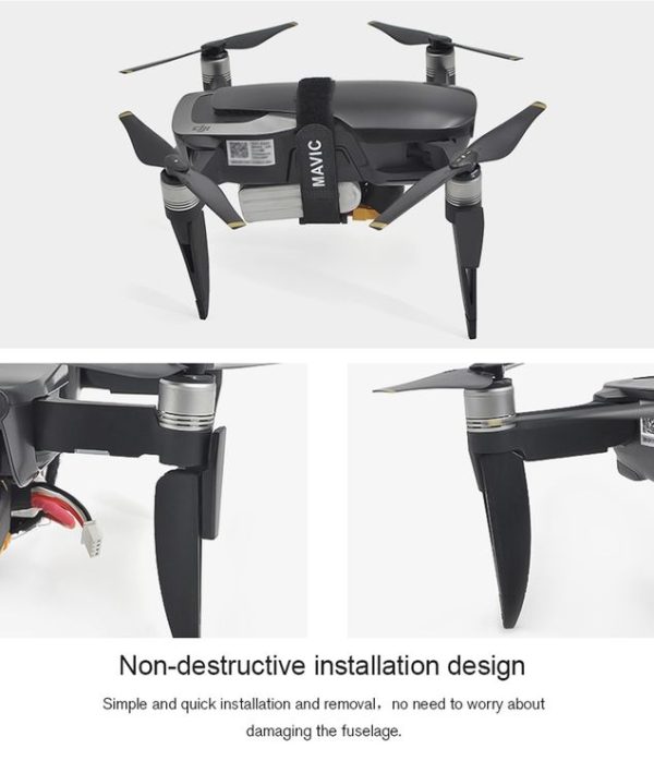 STARTRC 5 in 1 Height Extender Damping Landing Leg Brackets + External Power Supply Delay for DJI Mavic Air - Image 9
