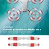 STARTRC 1 Pair Red and White Color Low Noise Quick-release Propellers for DJI Mavic Air 2 - Image 4