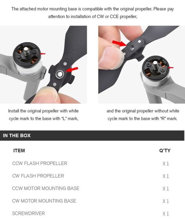 STARTRC 1 Pair Foldable Color LED Flash Lamp 7238 Low Noise Propellers for DJI Mavic Air 2 (Black) - Image 15