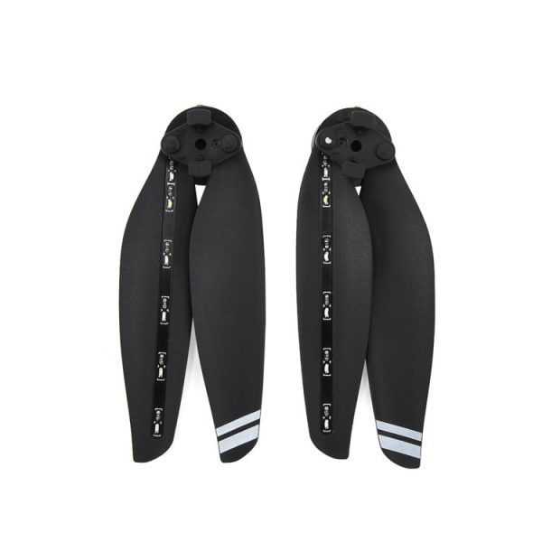 STARTRC 1 Pair Foldable Color LED Flash Lamp 7238 Low Noise Propellers for DJI Mavic Air 2 (Black) - Image 3