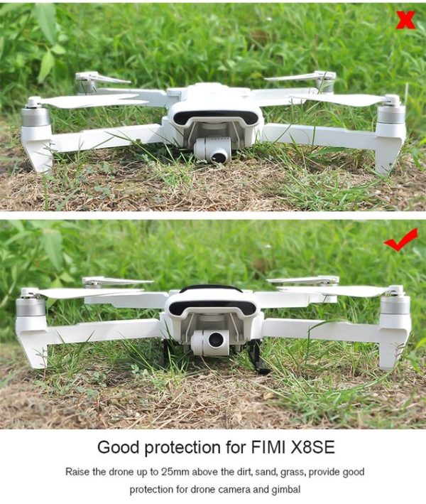 Shockproof Quick Release Anti-collision Landing Gear Height Extender Holder for Xiaomi FIMI X8 SE (Black) - Image 6