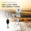 STARTRC Phone Holder Clip Anti-lost Rope Strap Anti-drop for DJI OM4 / Osmo Mobile 3 (Black) - Image 4