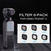 STARTRC 6 in 1 ND8 + ND16 + ND32 + ND64 + CPL + UV Adjustable Polarization Dimming Optical Glass Lens Filter Kits for DJI OSMO Pocket 2 - Image 4